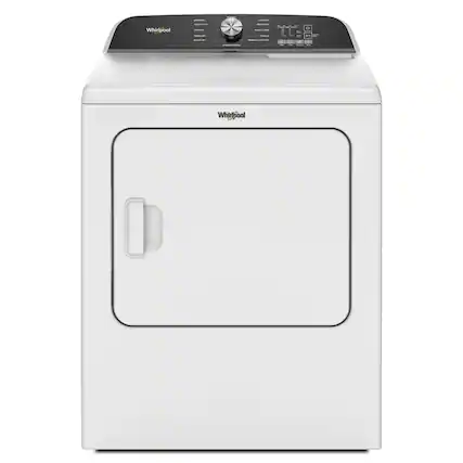 Whirlpool - 7.0 Cu. Ft. Whirlpool® Top Load Electric Dryer with Moisture Sensor - White