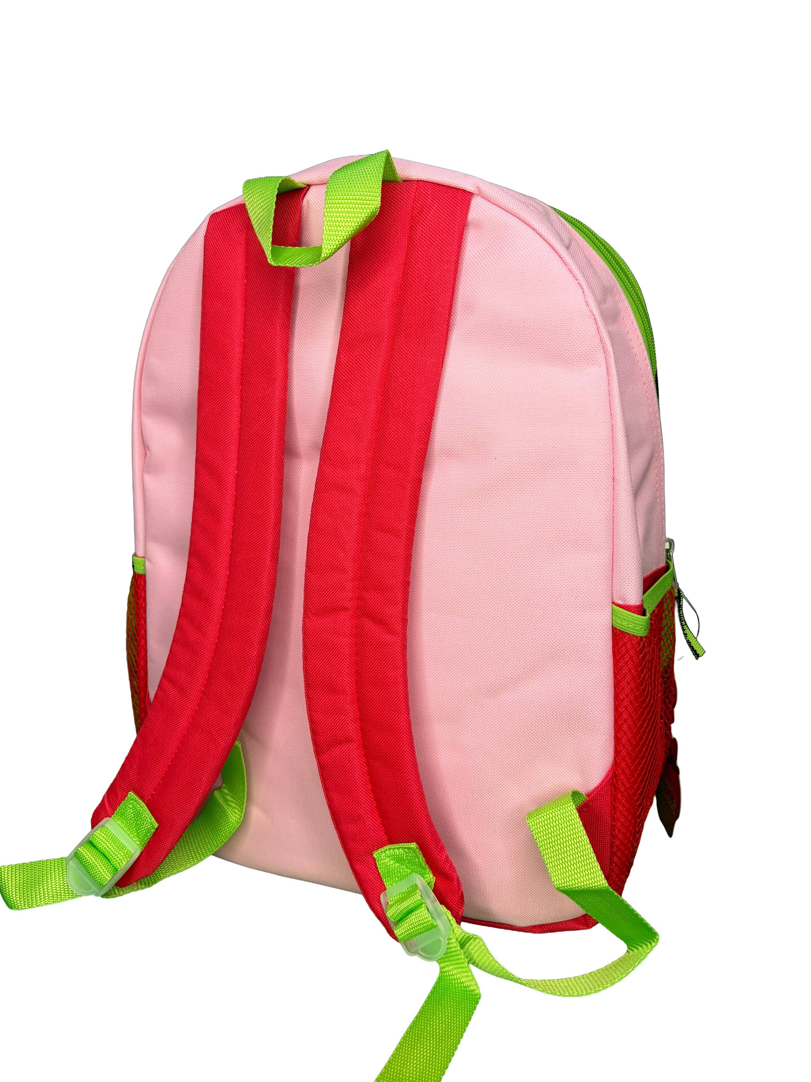 Alt View 4. American Greetings - Strawberry Short 16" Plain Front Pink Nylon School Backpack 16" Bookbag for Girls - Pink.