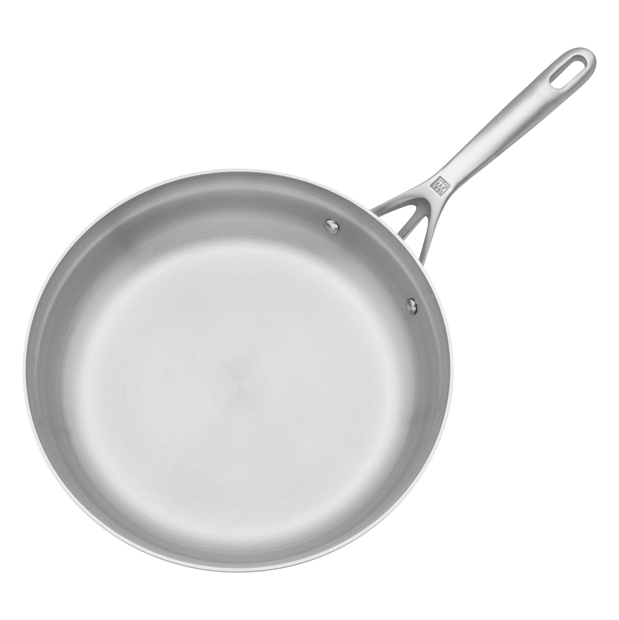 Alt View 1. ZWILLING - ZWILLING Motion Stainless Steel 12-inch Stainless Steel Fry Pan - Stainless Steel.