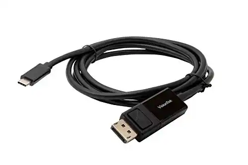 Front. Visiontek - USB-C to DisplayPort 1.4 Bi-Directional 2M Active Cable (M/M).