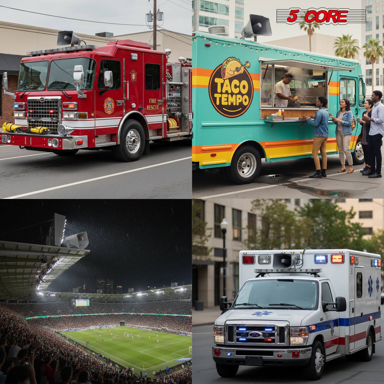 5 CORE  
5 FIRE RESCUE  
TACO TEMPO