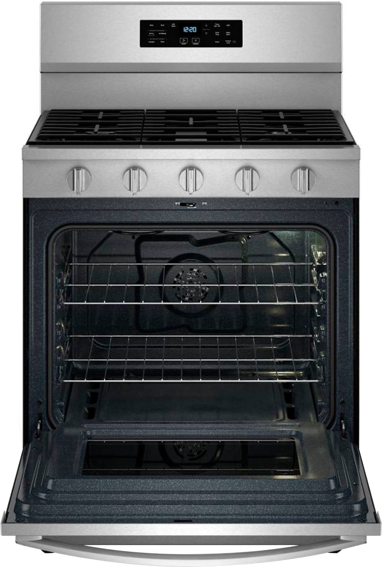 Alt View 3. Whirlpool - 5.0 Cu. Ft. Freestanding Single Gas Range with Air Fry and Air Baking - Stainless Steel.