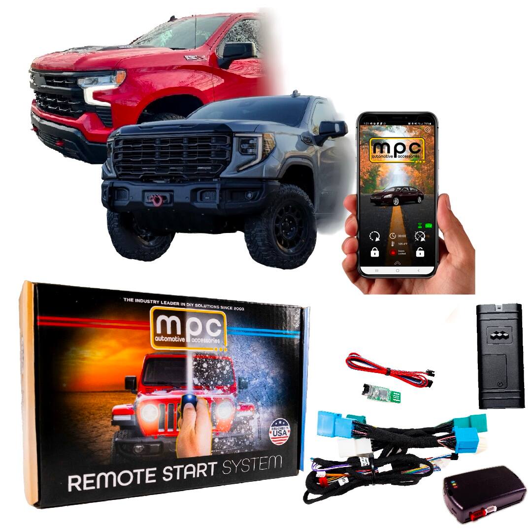 MPC - Remote Starter For Silverado/Sierra 1500/2500/3500 2015-2023 | Phone App Control - Black