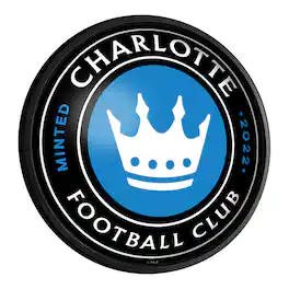 The Fan-Brand - Charlotte FC 18'' Round Slimline Illuminated Wall Sign - Multicolor