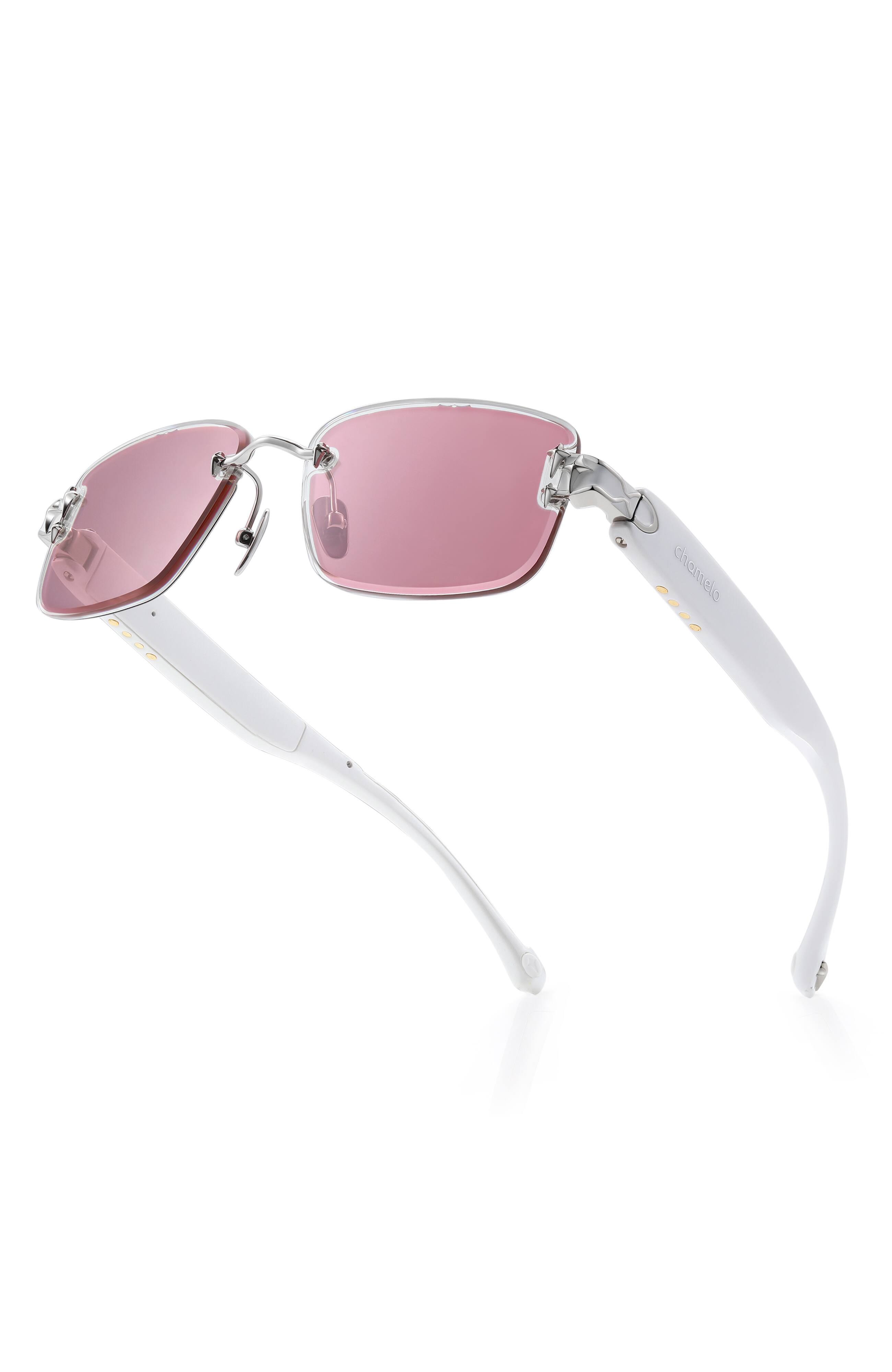 Alt View 1. Chamelo - Prismatic Aura Touch Prismatic - White/silver frame | Calm.