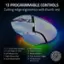 13 Programmable Controls: Cutting-edge ergonomics with thumb rest.

1. Scroll Click/Up/Down
2. DPI Cycle Button
3. Left/Right-tilt Click
4. Left Mouse Click
5. Right Mouse Click
6. Multi-function Trigger
7. Scroll Mode Button
8. Profile Button (back of mouse)