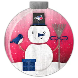 Fan Creations - Toronto Blue Jays 12'' Snow Globe Wall Art - Multicolor