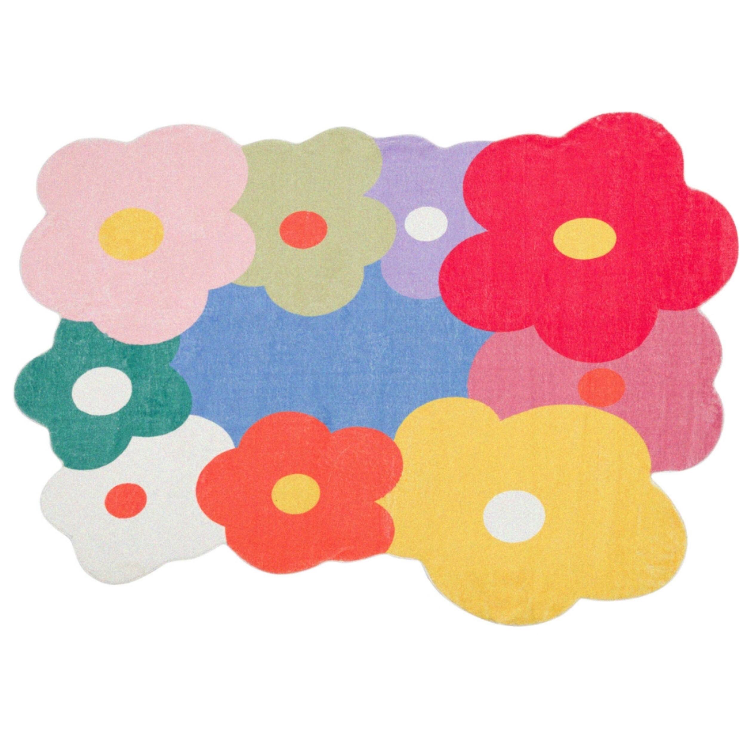 Alt View 3. Lanyspace - 5'x7' Area Rug, Washable Rugs, Non-Slip and Tear-Resistant Soft Carpet, Pet & Child Friendly Area Rugs for Home Decor - Multicolor.