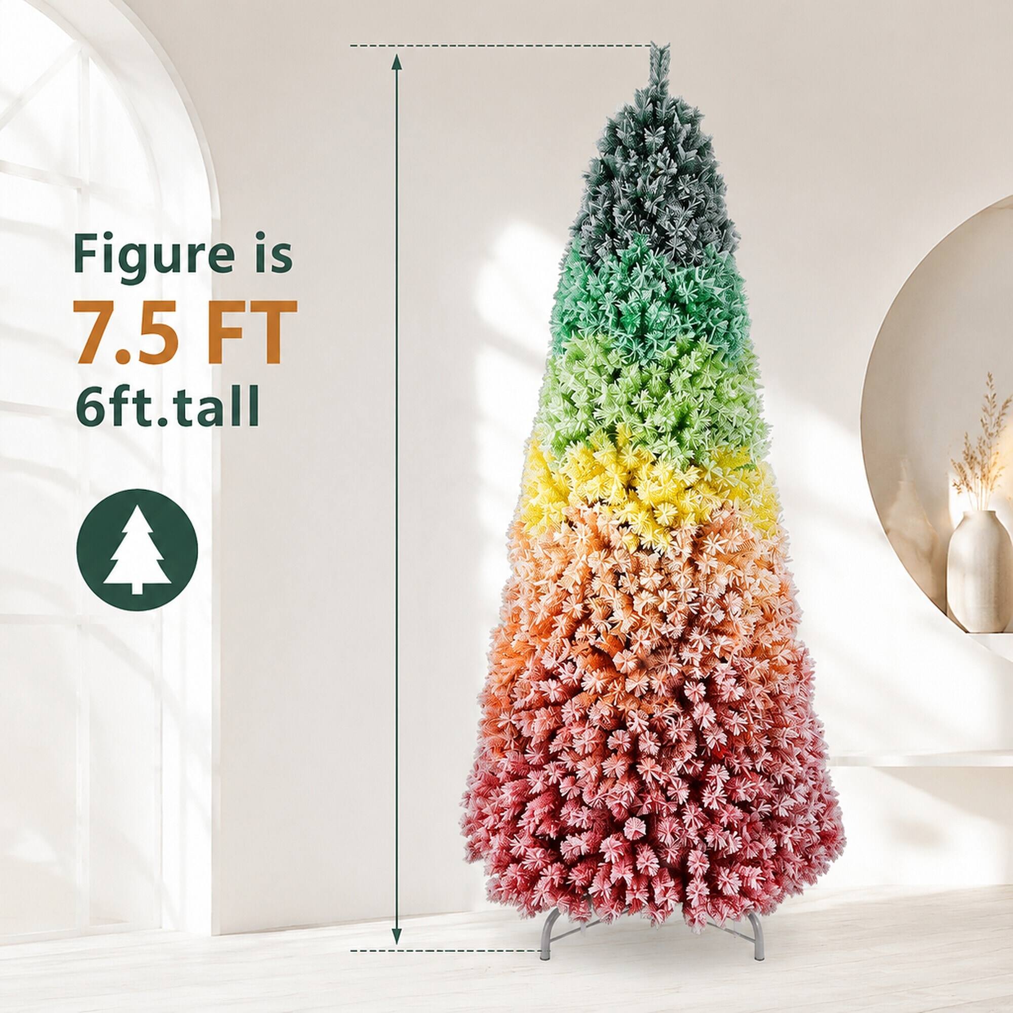 Figure is 7.5 FT  
6ft. tall