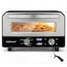Costway - Pizza Oven for 12" Pizzas with 6 Presets & 2-Min Rapid Baking Heats up to 750℉ - Black