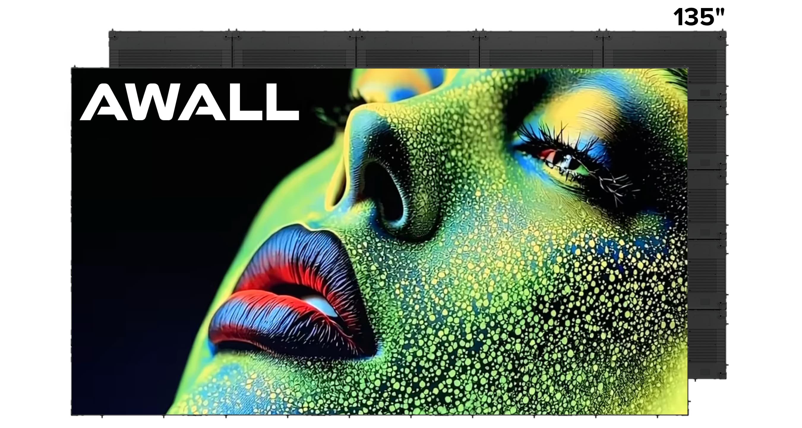 AWALL - 135" CoB MicroLED TV C series 0.9 Pixel Pitch 16:9 External Processor