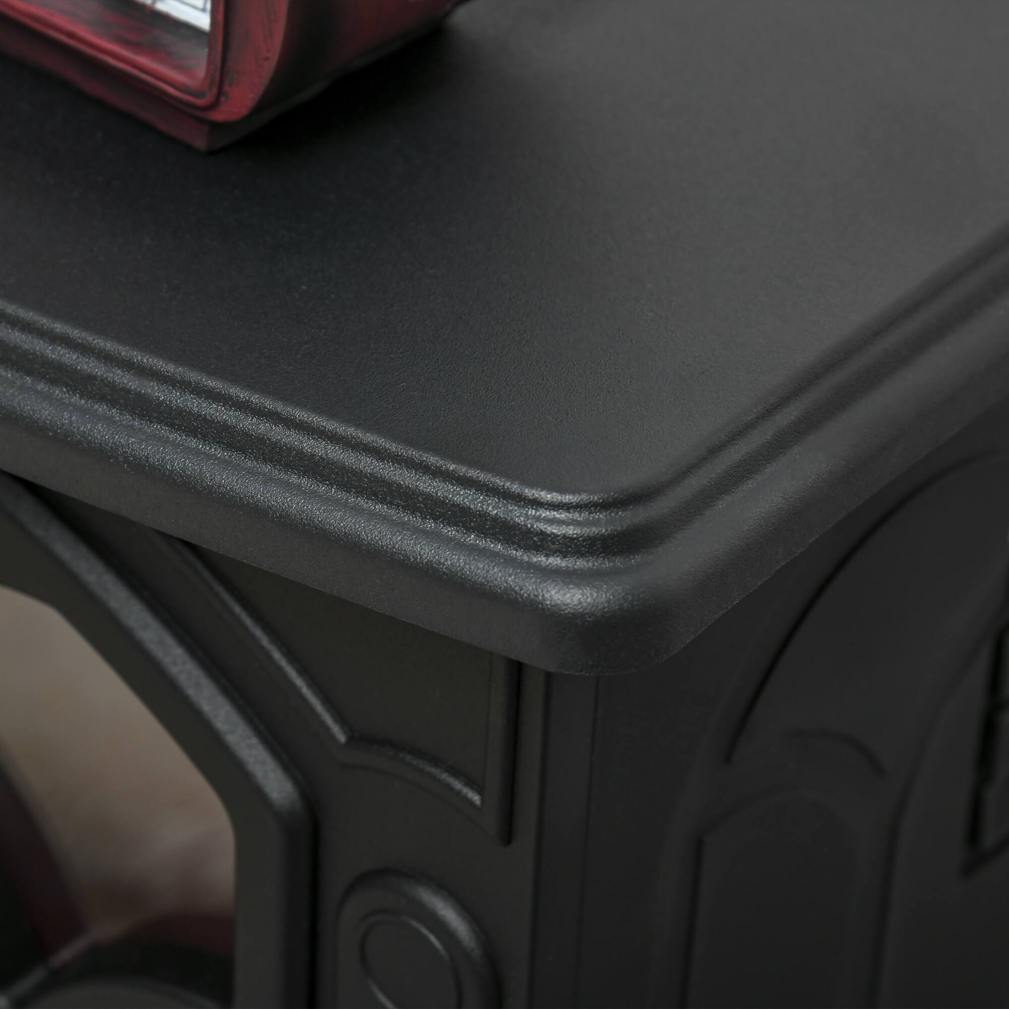 Alt View 4. Homcom - 17" Freestanding Electric Fireplace Stove, Fire Place Heater with Realistic Log and Flame Effect and Overheat Protection.