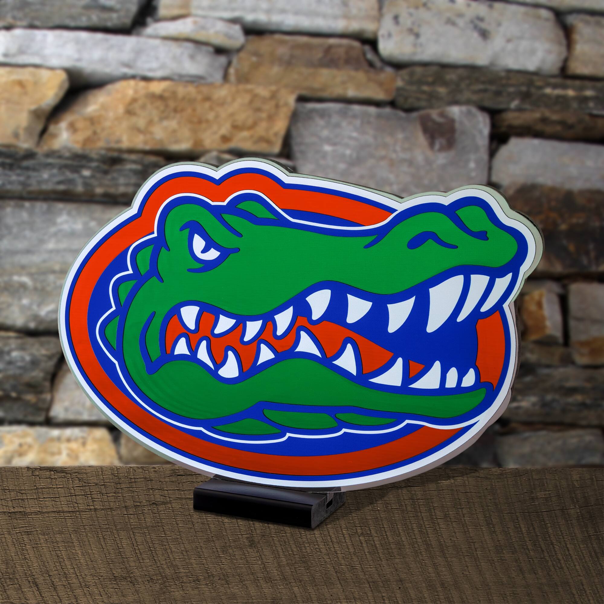 Alt View 3. Sporticulture - Florida Gators LED Infinity Logo Light - Green.