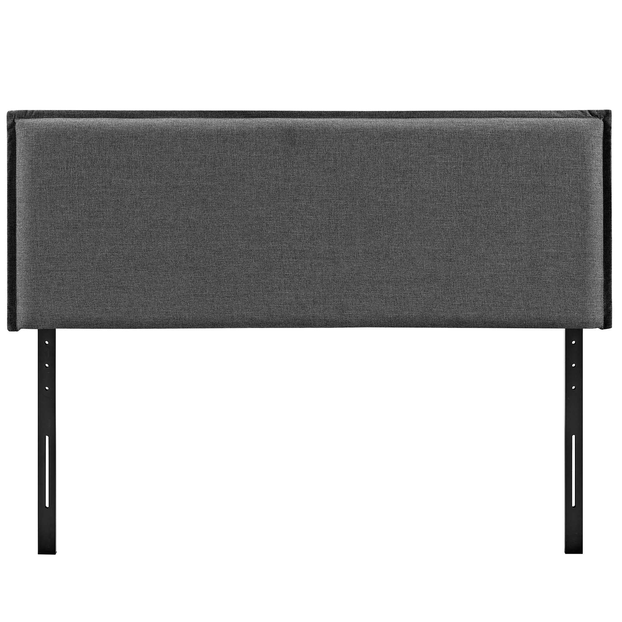 Left. Modway - Camille Upholstered Fabric Full Headboard by Modway - Gray.