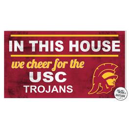 Jardine - USC Trojans 11'' x 20'' Indoor/Outdoor In This House Sign - Red