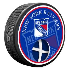 Mustang Drinkware - New York Rangers NHL Game Used Net and Puck - Multicolor