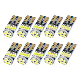 Home Collection - 10Pcs White LED T10 2825 168 194 W5W CANBUS Interior Dome Map License Bulb Set