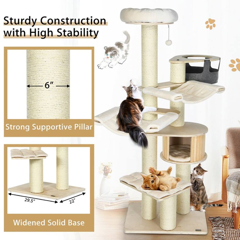Sturdy Construction with High Stability  
6" Strong Supportive Pillar  
29.5" x 22" Widened Solid Base