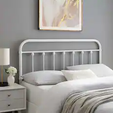 Front. Modway - Sage Metal Headboard by Modway - White.