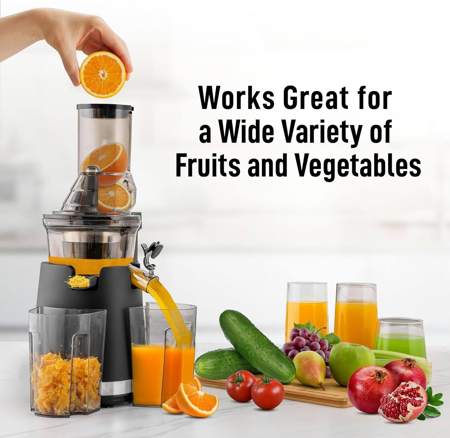 Works Great for a Wide Variety of Fruits and Vegetables