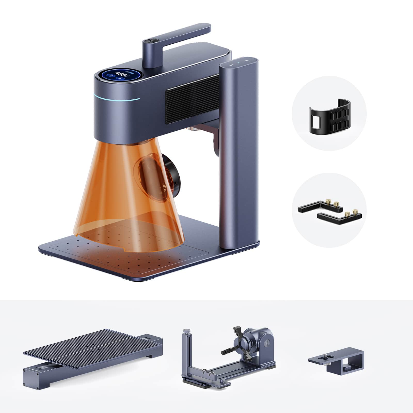 LaserPecker LP4 Dual Laser Engraver with Rotary & Slide Extensions