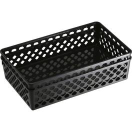 Officemate - Supply Baskets 2.4" Height x 10.1" Width x 6.1" Depth Plastic - Black