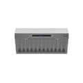 Forno Appliances - 36 inches - Externally Vented - Wall Range Hood - Silver