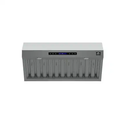 Front. Forno Appliances - Palazzo 36" Wall-Mounted Ducted Ventilation Range Hood - Silver.