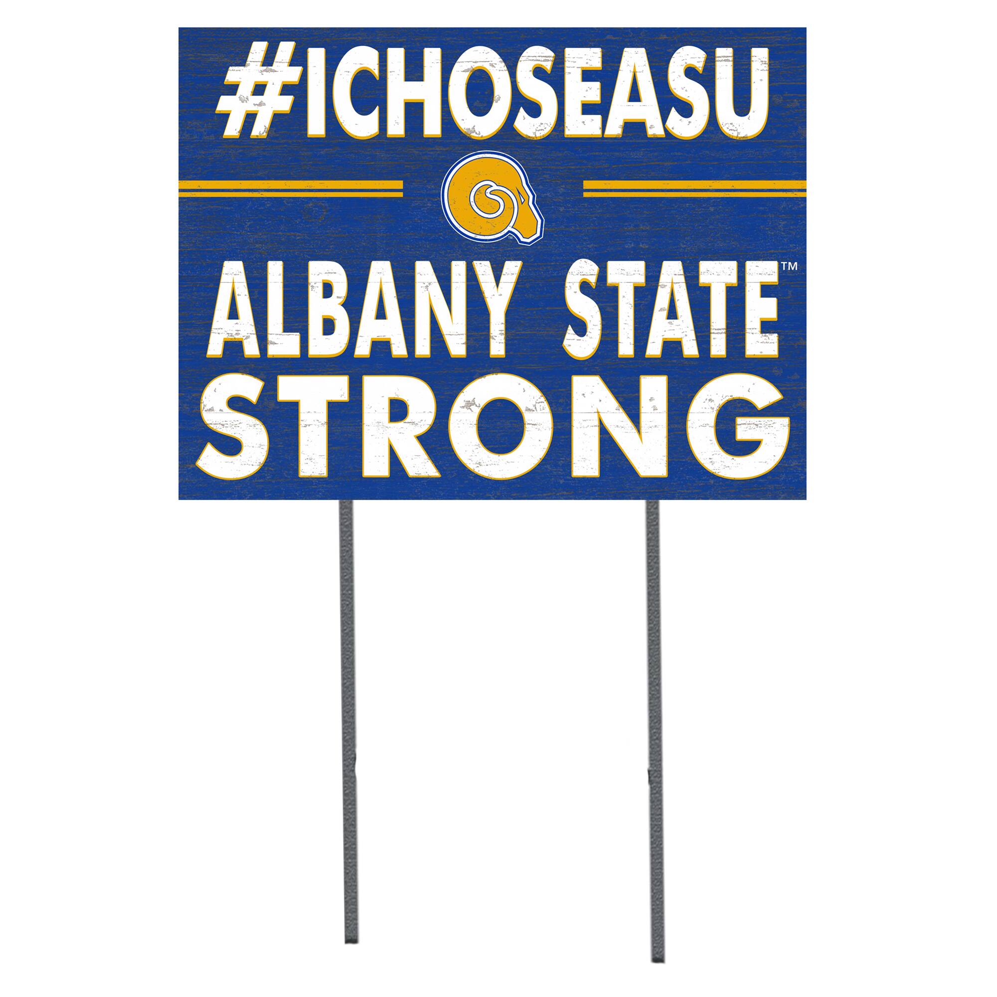 Albany State Golden Rams 18'' x 24'' I Chose Lawn Sign