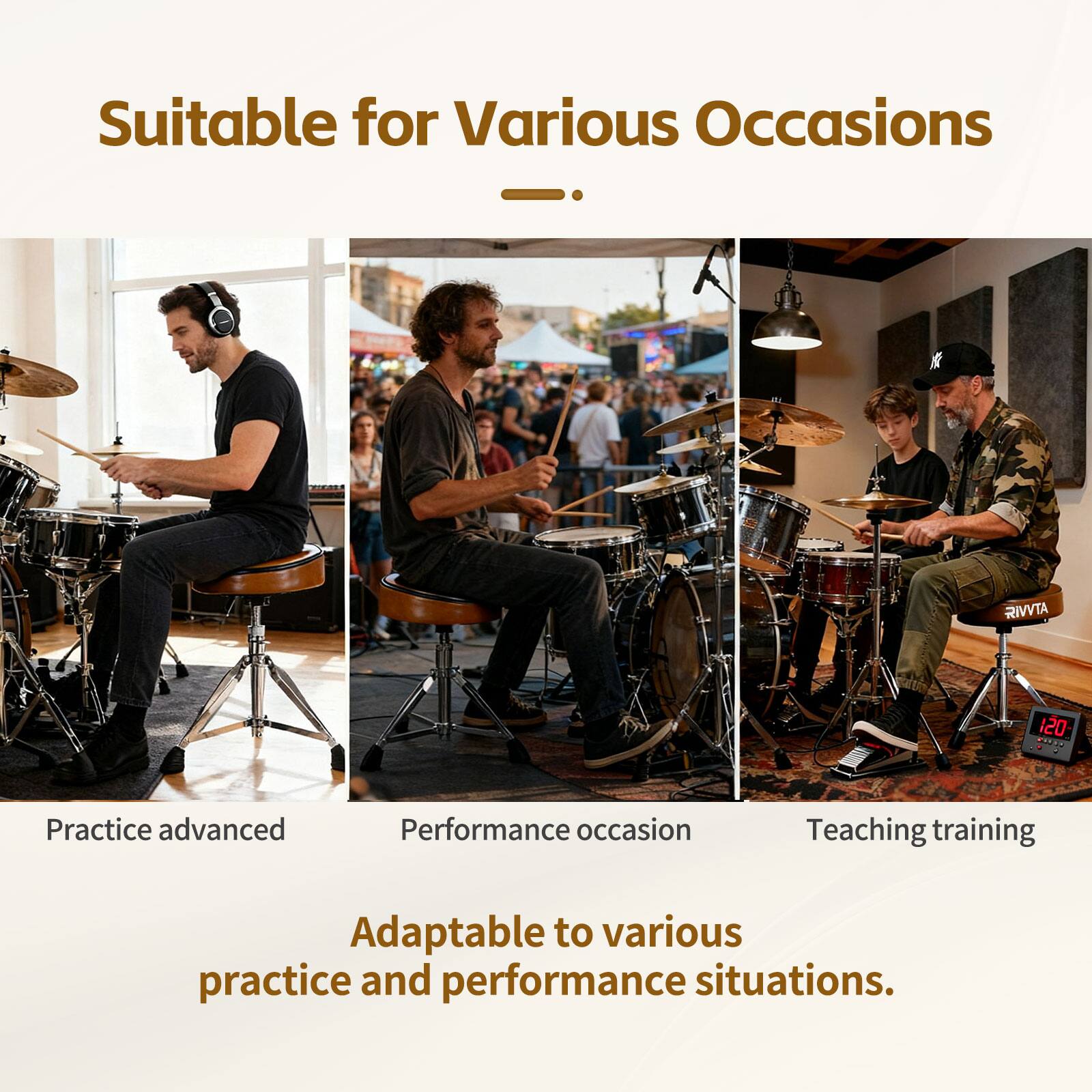 Suitable for Various Occasions

- Practice advanced
- Performance occasion
- Teaching training

Adaptable to various practice and performance situations.