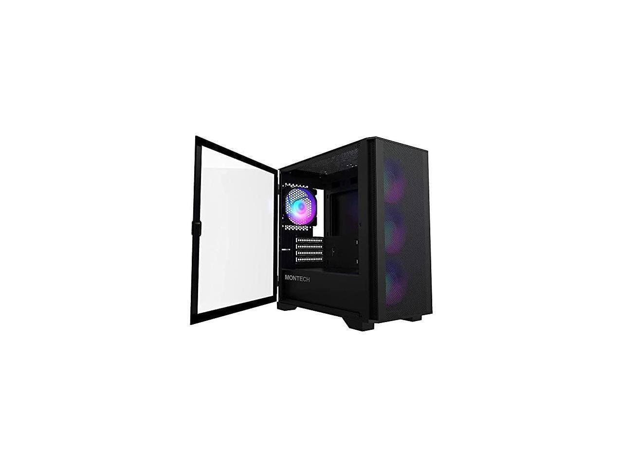 Alt View 4. Montech - Montech AIR 100 ARGB microATX Tower - Black.