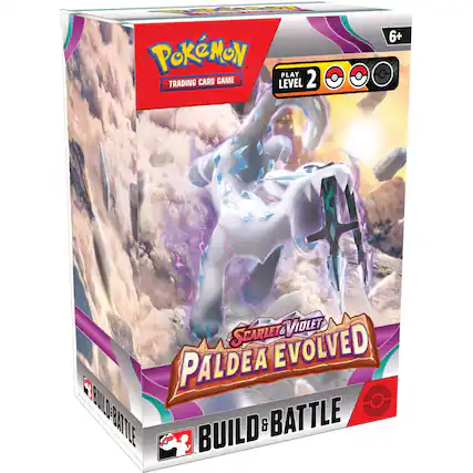 Pokémon Trading Card Game
Play Level 2
Scarlet & Violet
Paldea Evolved
Build & Battle
6+