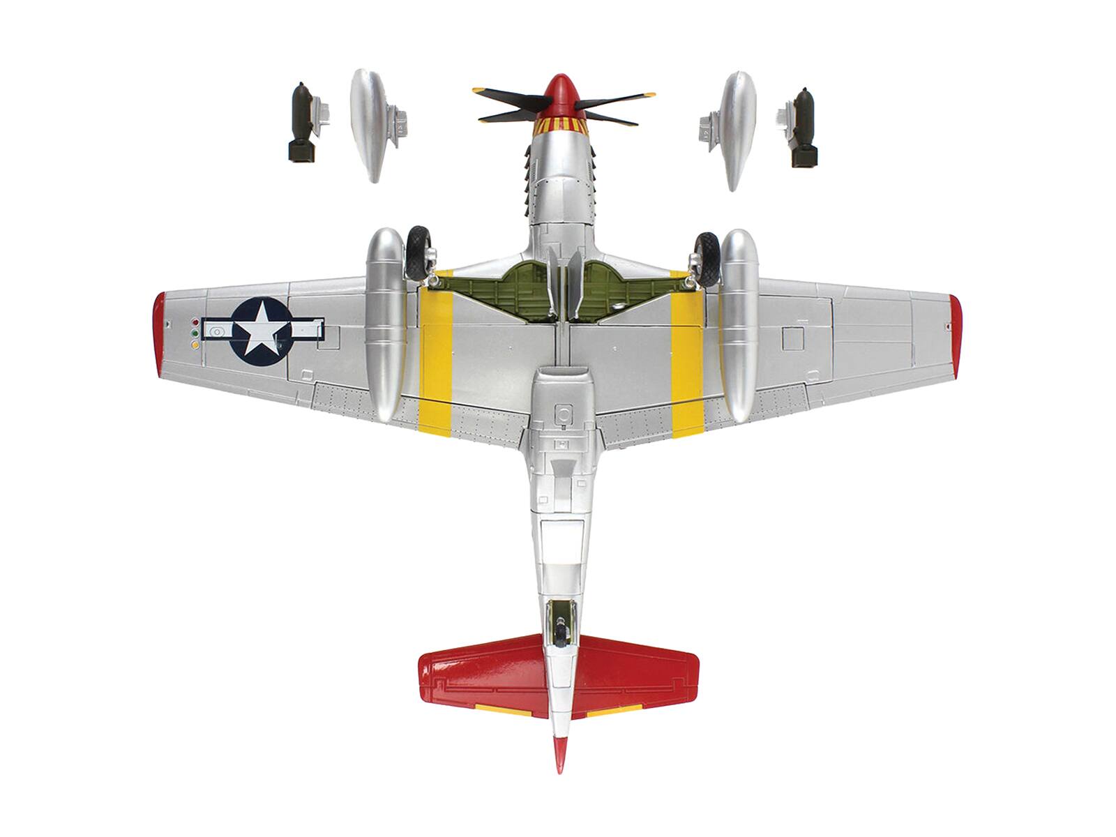 Alt View 1. Hobby Master - North American P-51C Mustang "Alice-Jo Capt. Wendell Pruitt 302nd FS Italy 1945" USAAF 1/48 Diecast Model - Multicolor.