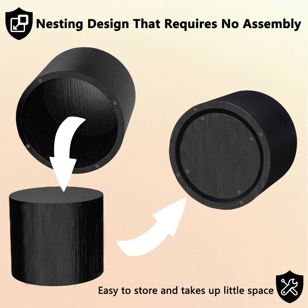 Nesting Design That Requires No Assembly

Easy to store and takes up little space