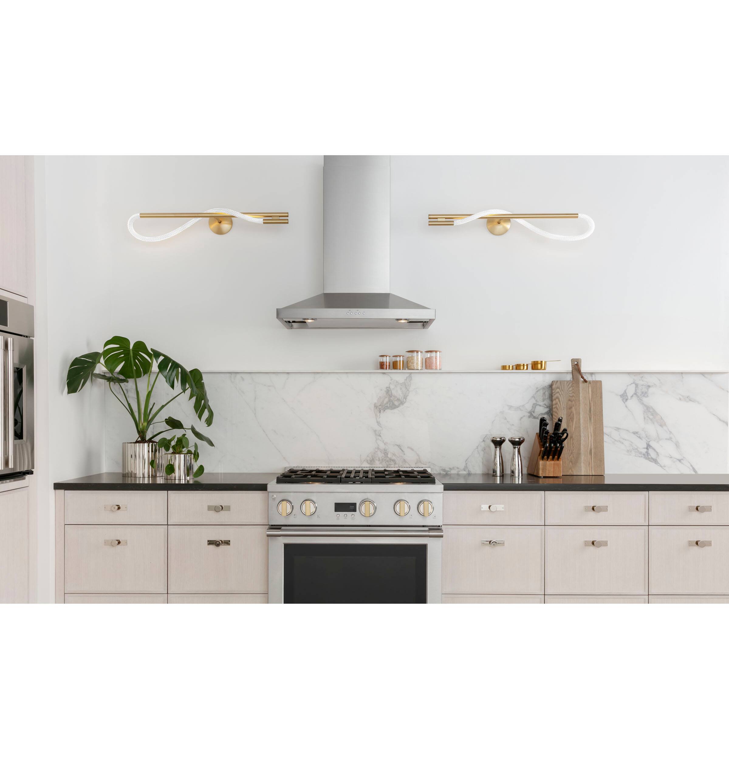 Alt View 19. Monogram - 5.7 Cu. Ft. Freestanding Gas Convection Range with Steam Cleaning and 4 Burners - Stainless Steel.