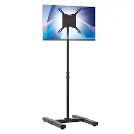 Hanke - Cta Height Adjustable Tv Stand - Vesa-compatible Universal Floor For Tvs Monitors 13- Up To . add-dmha - Default