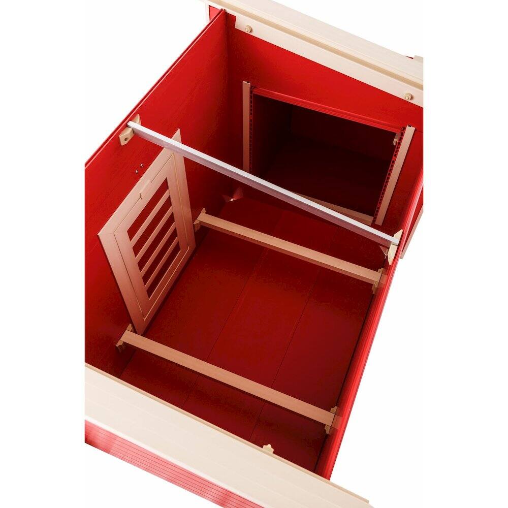 Alt View 1. New Age Pet - ECOFLEX Fontana Chicken Barn in Red - Red.