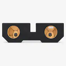 Front. SoundBox - SoundBox LCE-D003/12U, Ram Quad / Crew Cab Dual 12 Subwoofer Enclosure, 2002-2018.