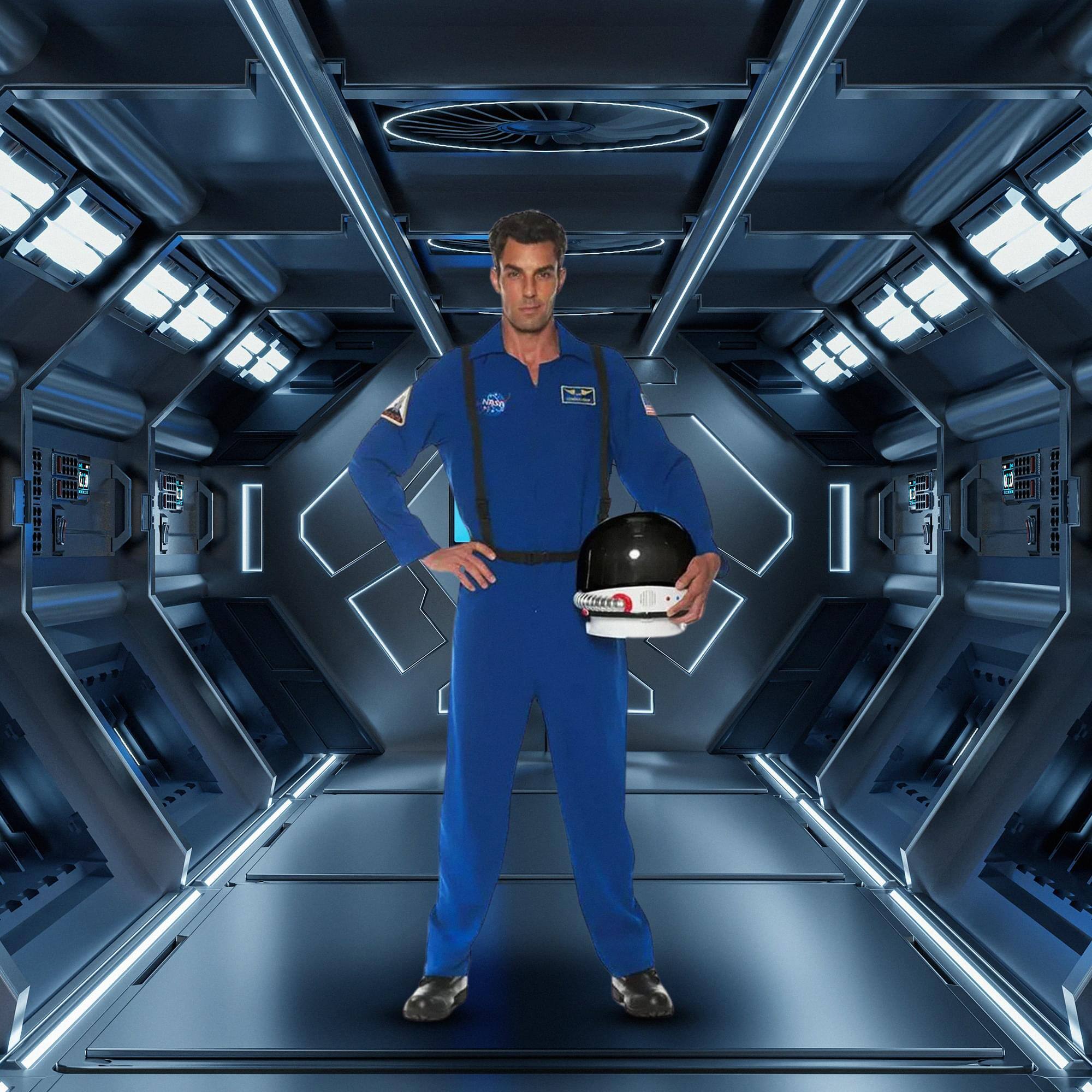 Alt View 1. Underwraps - Flight Suit - Blue XXL - Blue.