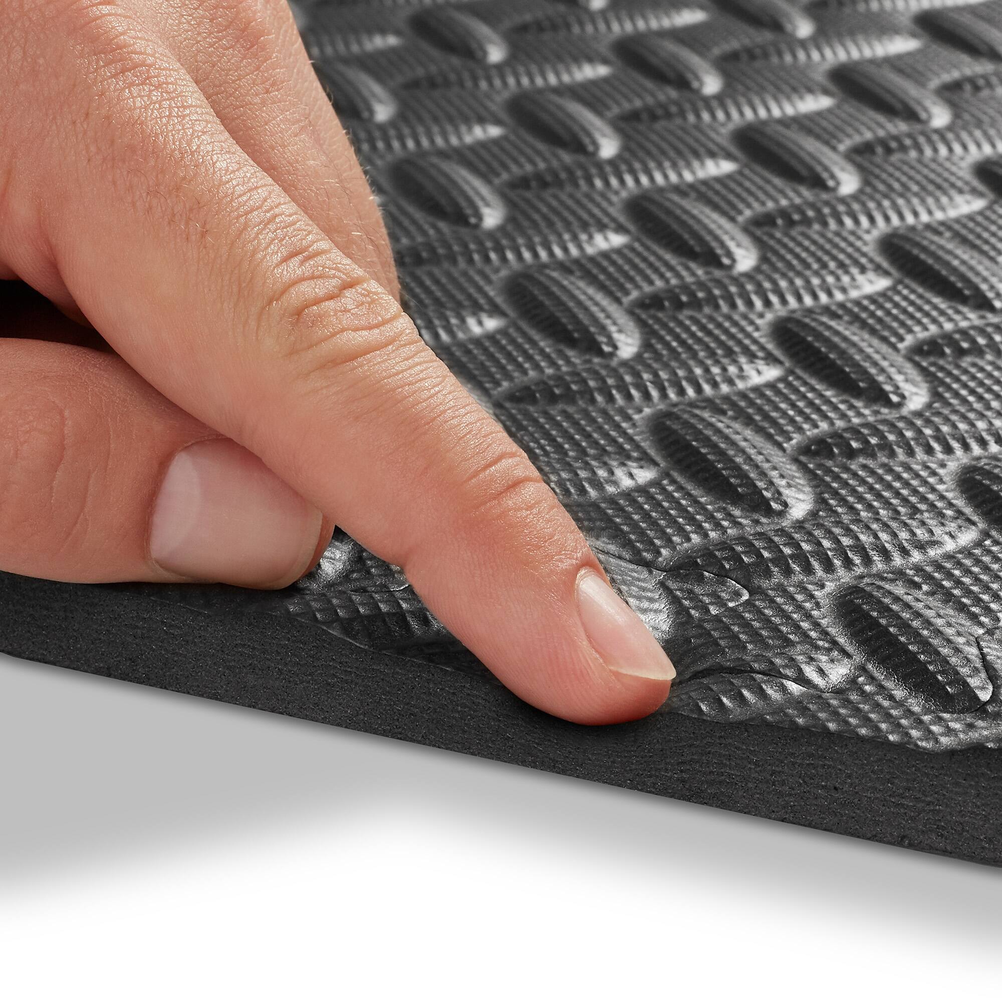 Alt View 5. Philosophy Gym - Exercise Flooring Mats - Foam Rubber Interlocking Puzzle Floor Tiles - Black.