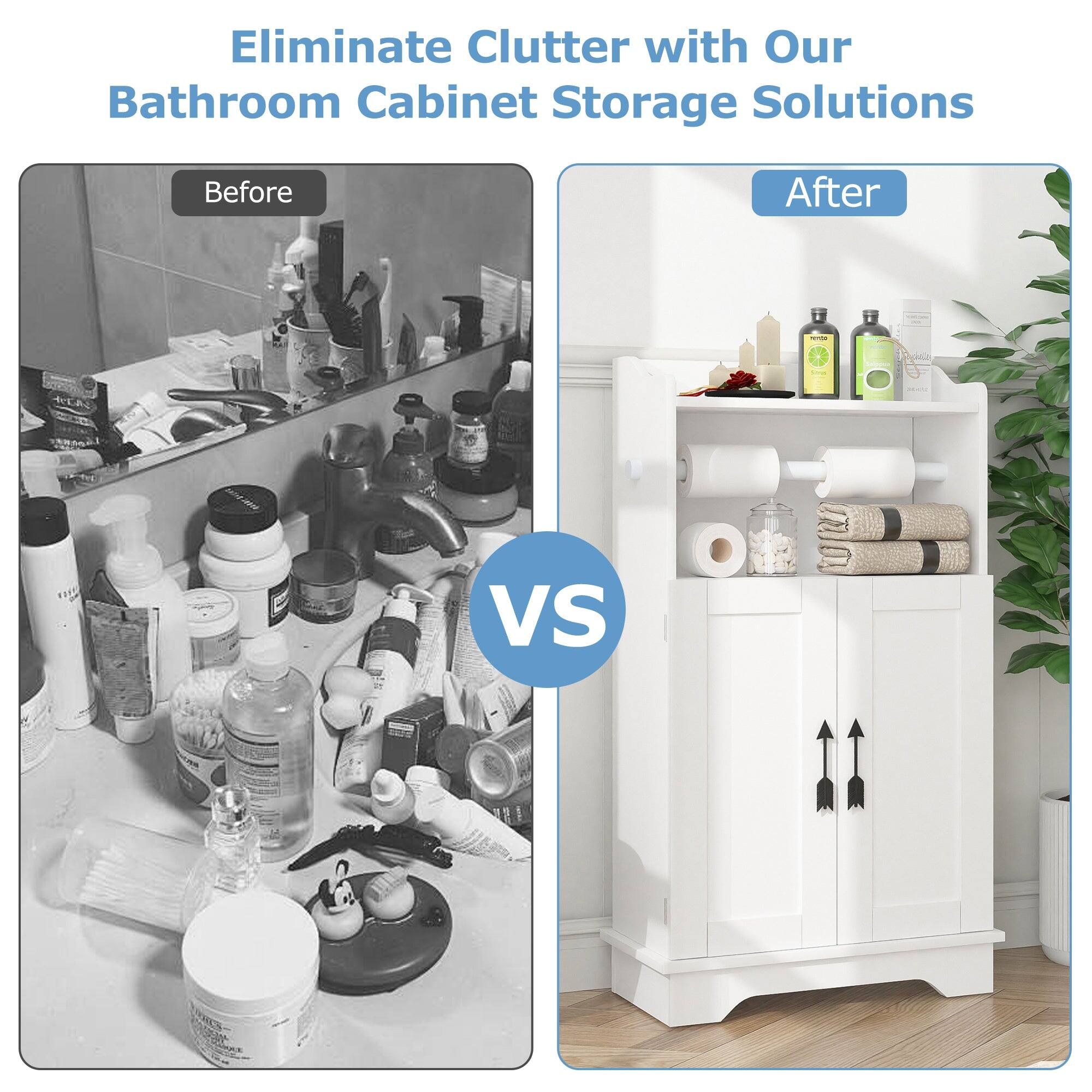 Eliminate Clutter with Our Bathroom Cabinet Storage Solutions

Before

After

VS