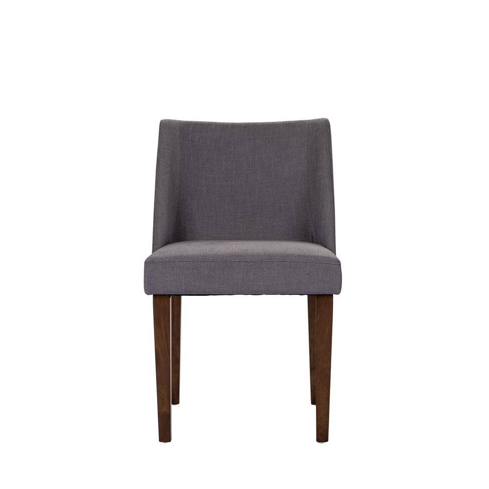 Alt View 1. Liberty Furniture Industries - Space Savers Nido Chair - Grey (RTA)-Set of 2 in Satin Walnut - Brown.