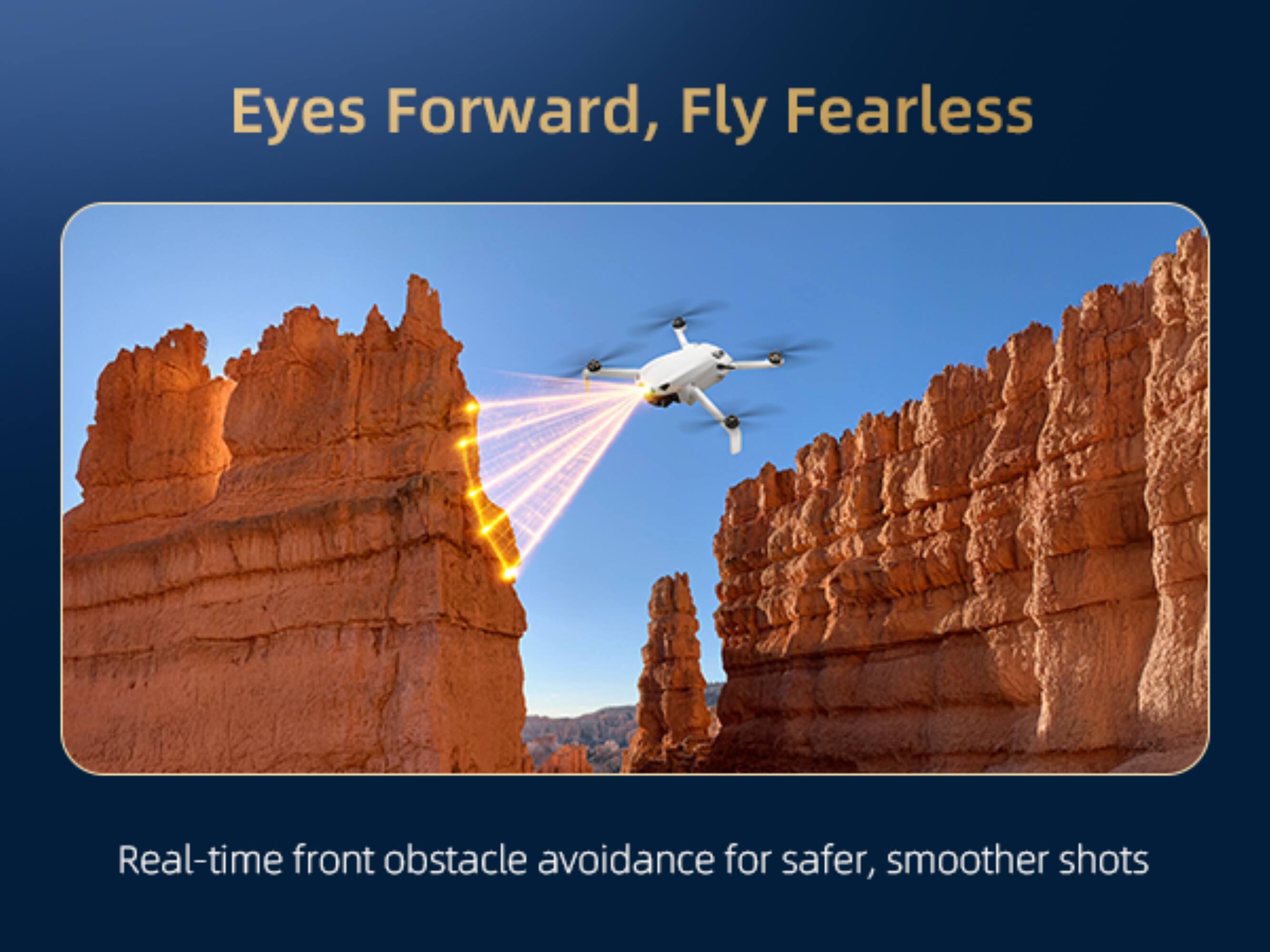 Eyes Forward, Fly Fearless

Real-time front obstacle avoidance for safer, smoother shots