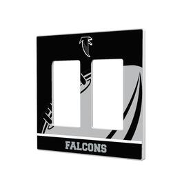 Keyscaper - Atlanta Falcons Passtime Design Double Rocker Lightswitch Plate - Multicolor
