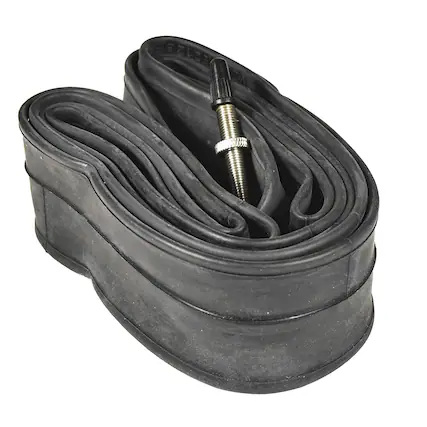 Front. HQRP - 27.5 in Bike Inner Tube 1.75-2.125, Presta Valve 48 mm, Mountain Trail Cruiser Road - Black.