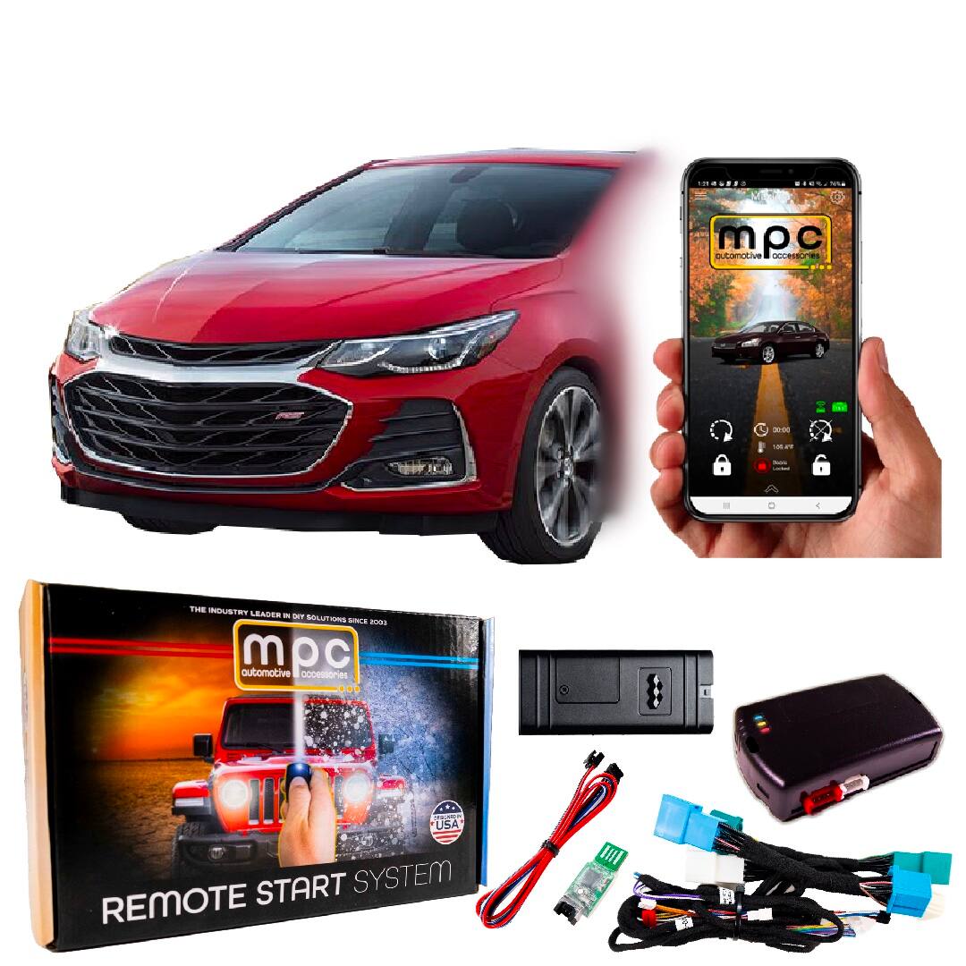 MPC - Smartphone / OEM FOB Activated Remote Start Kit For 2010-2019 Chevrolet Cruze - Black
