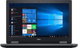 Dell - Precision 7730 17.3" Refurbished Laptop - Intel 8th Gen Core i7 with 64GB Memory - NVIDIA Quadro P3200 - 2TB SSD - Black - Front_Zoom