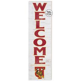 Jardine - Tuskegee Golden Tigers 10'' x 35'' Indoor/Outdoor Welcome Sign - Crimson