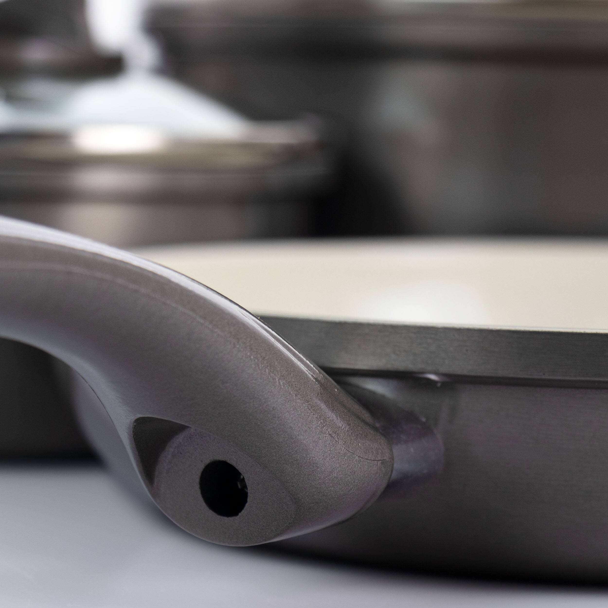 Alt View 7. Gibson - Gibson Home Hestonville 7 Piece Aluminum Nonstick Cookware Set in Grey with Bakelite Handles - Gray.