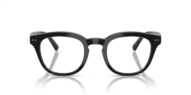 Front. Nuance - Panthos 48 Audio Glasses - Shiny Black - Transition Lens - SHINY BLACK.
